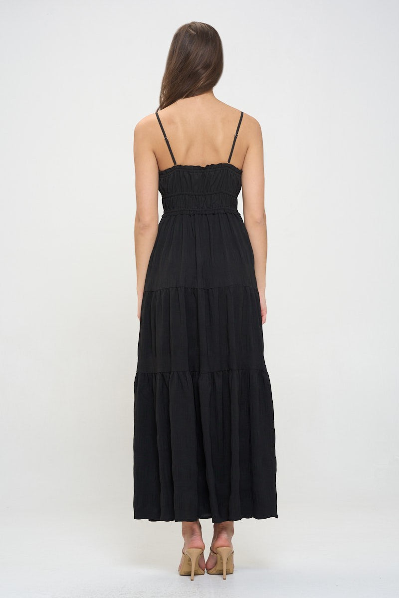 Crinkle Textured Maxi Dress