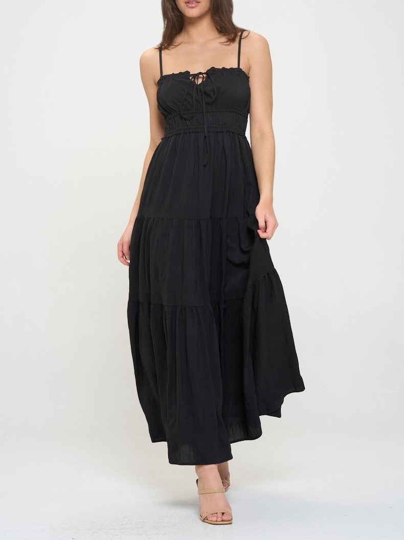 Crinkle Textured Maxi Dress