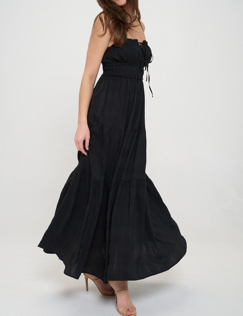 Crinkle Textured Maxi Dress