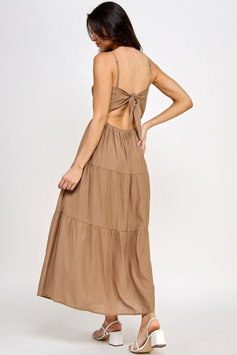 Front Twist Maxi Dress