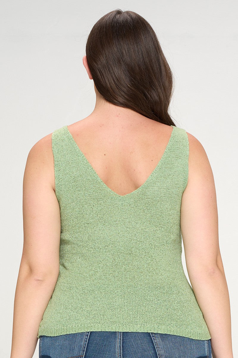 Light Knit Sleeveless Top