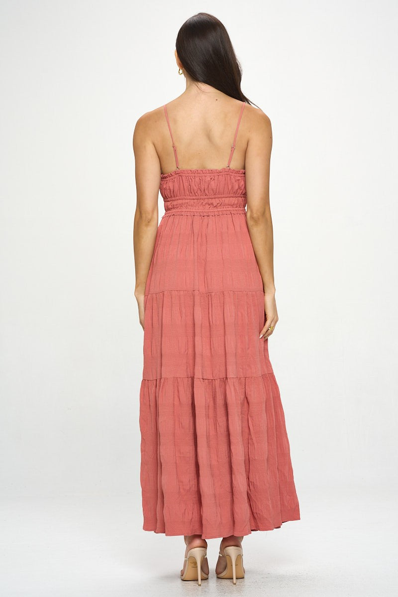 Crinkle Textured Maxi Dress