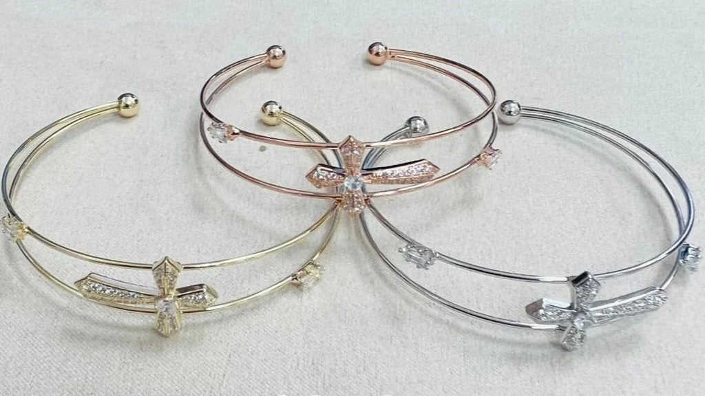 Cross Cuff Bracelet