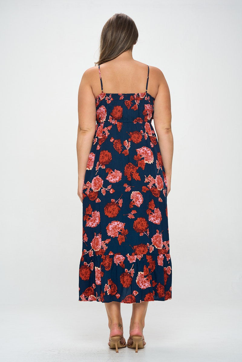 Floral Button Down Maxi Dress