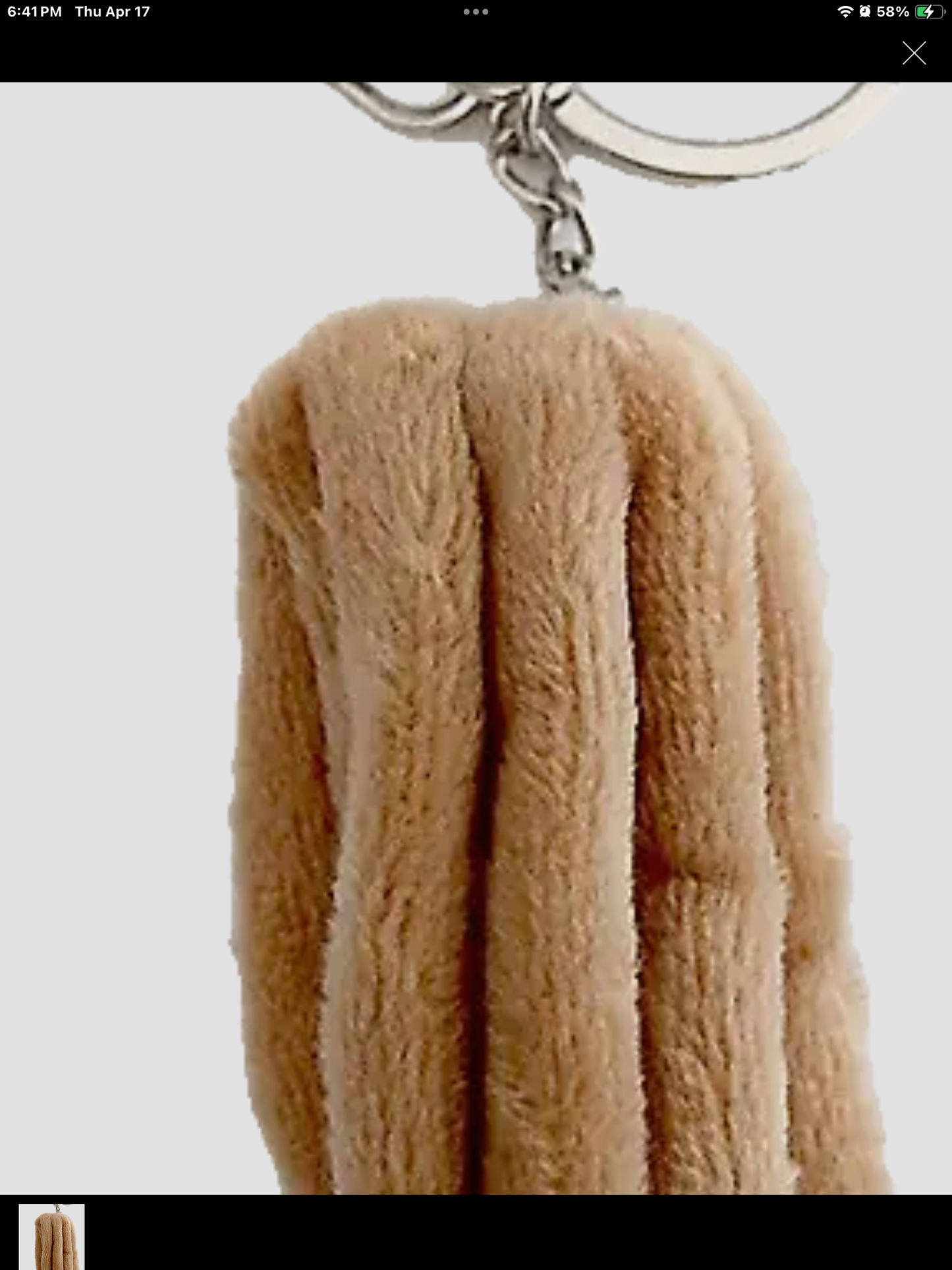 Churro Plush Keychain