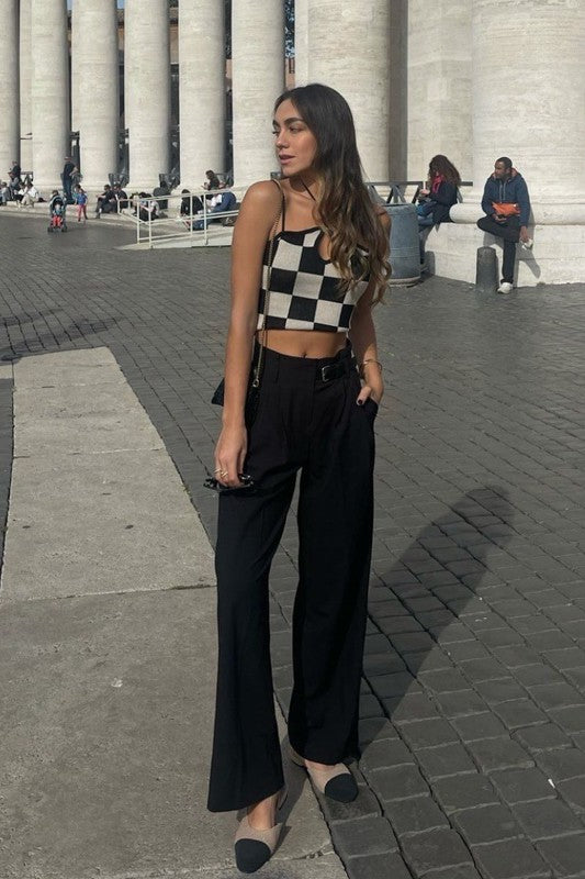 Checkered Halter