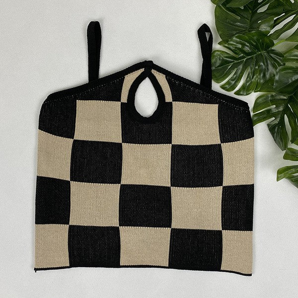 Checkered Halter