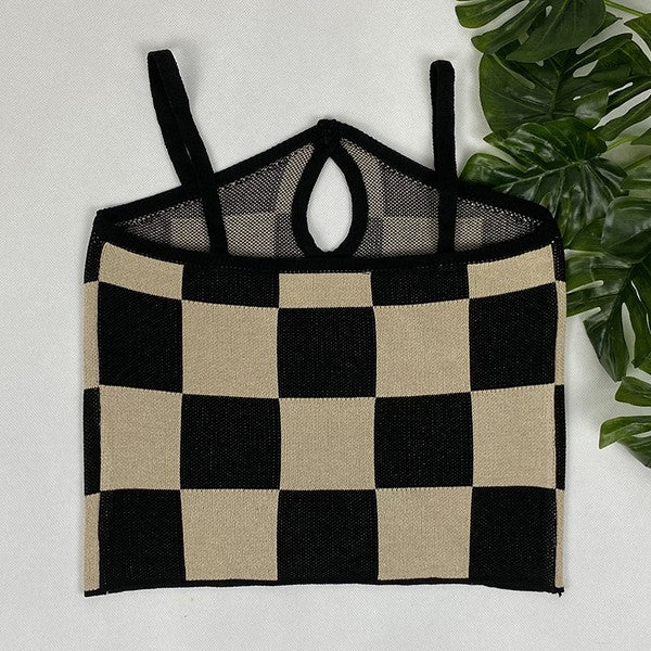 Checkered Halter