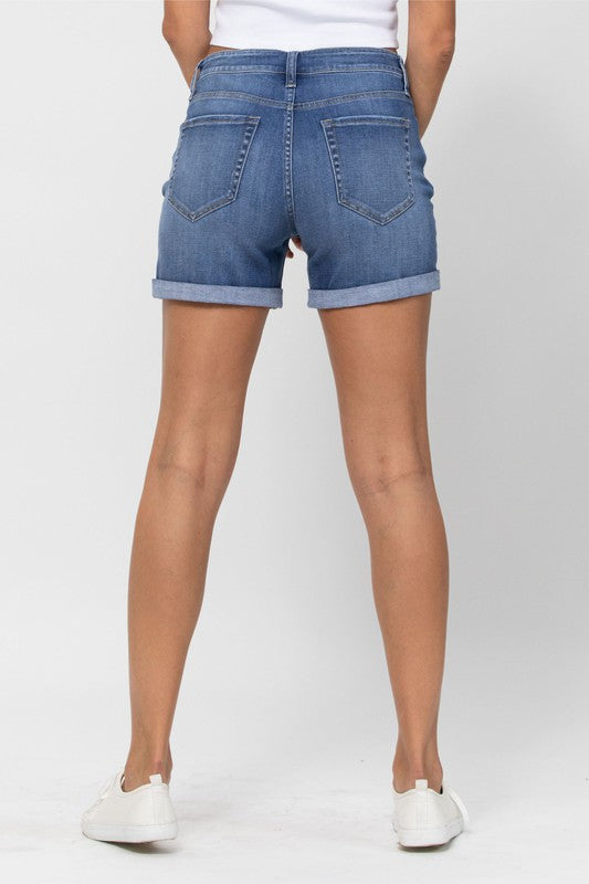 Distressed Jean Shorts