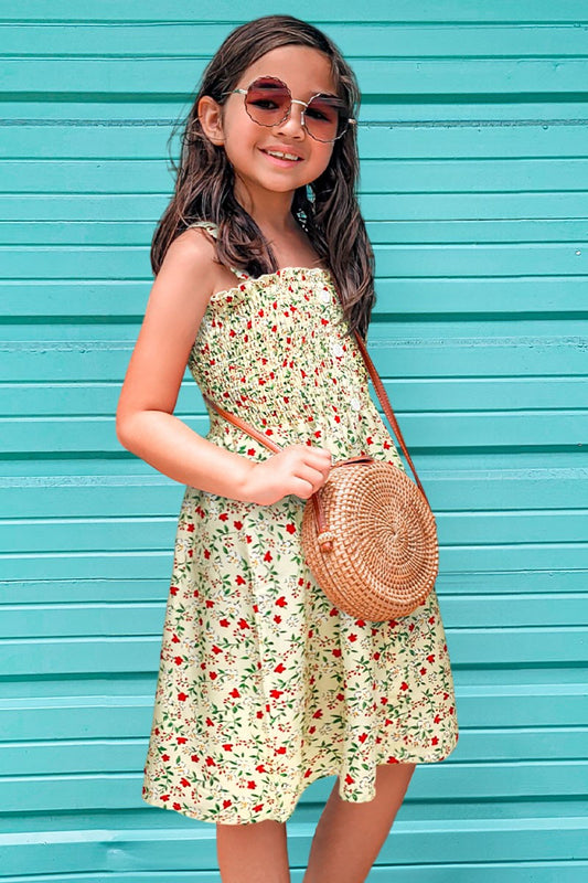 Floral Dress w/Smocking