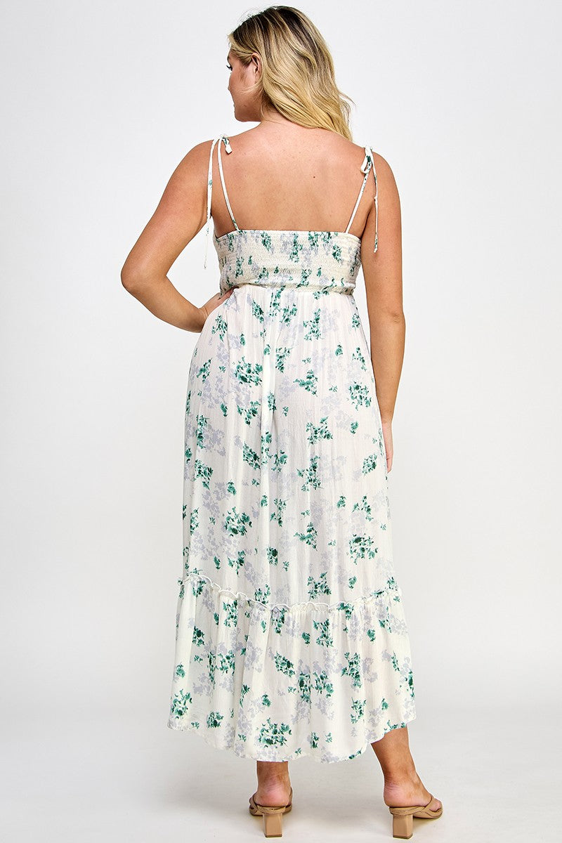 Floral Ruched Maxi