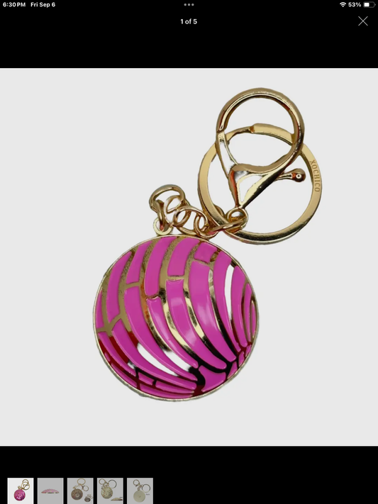 Pan Dulce Metal Keychain