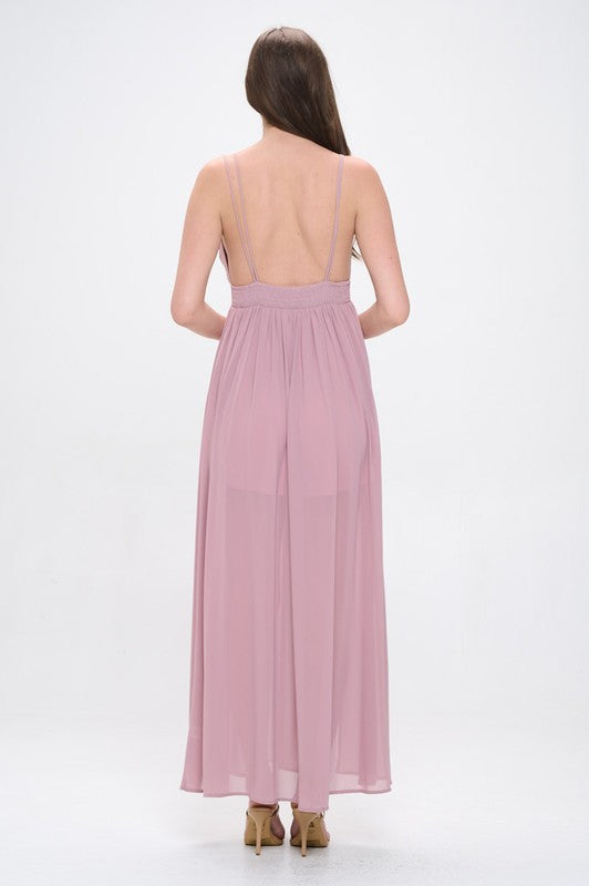 Waist Smocked Maxi Dress