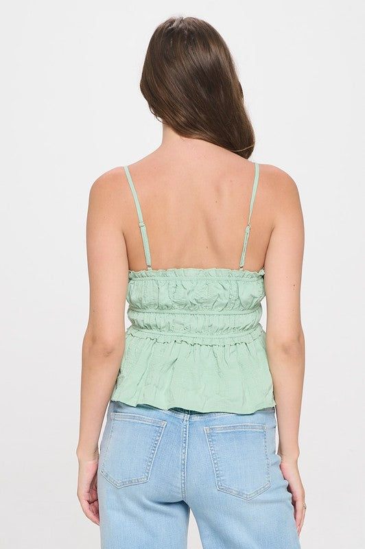 Crinkle Tank Top